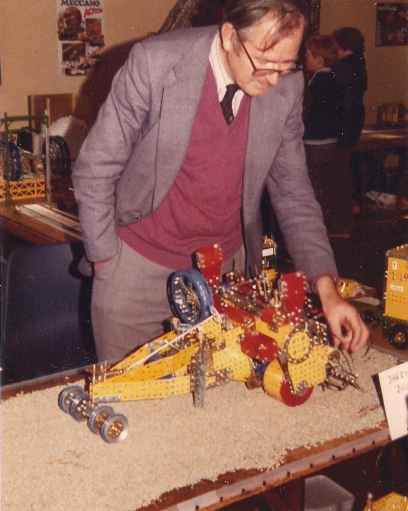 David Whitmore with his Darby-Savage digging machine at our first exhibition on 29th September 1979