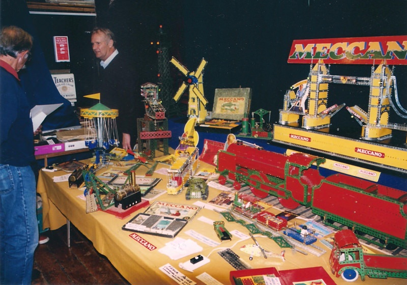 Frank Paine and his display at our 25th exhibition in October 2003 at Bromley Scout Hall