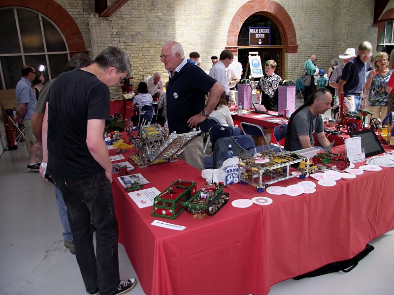 Alan Wenbourne (standing) at the Crossness Engines Model Engineering Day on 22nd June 2014