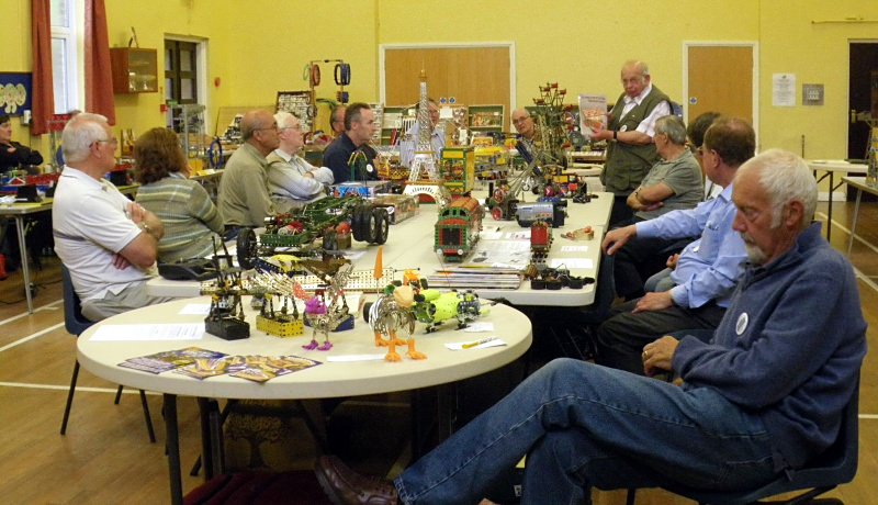 Douglas Windibank (standing) describes one of his models at our seated model tour on 23rd June 2012