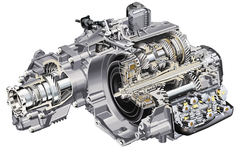 Figure 2: DSG Transmission as fitted to the Audi TT 3.2 V6 Quattro, 4WD version