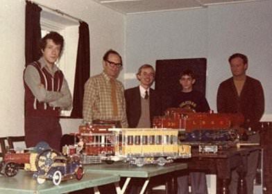 Pictured at our second meeting on 16th October 1976 are (L-R) Peter Clay, Geoff Davison, Adrian Ashford, Richard Greenshields and Charles Yearsley