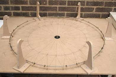 Figure 8.1: Wheel assembly fixture with one outer rim