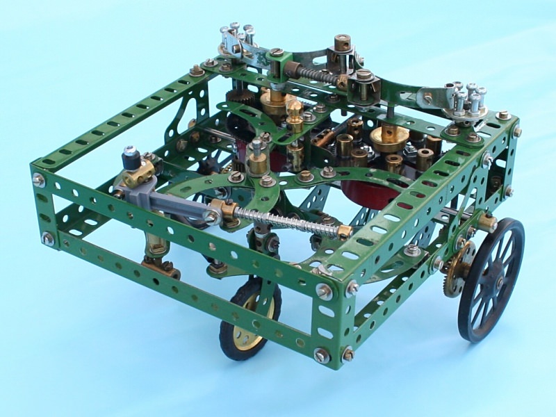 Figure 1: Initial Meccano model of Da Vinci’s self-powered cart