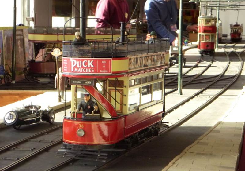 Some trams on show at Modelworld