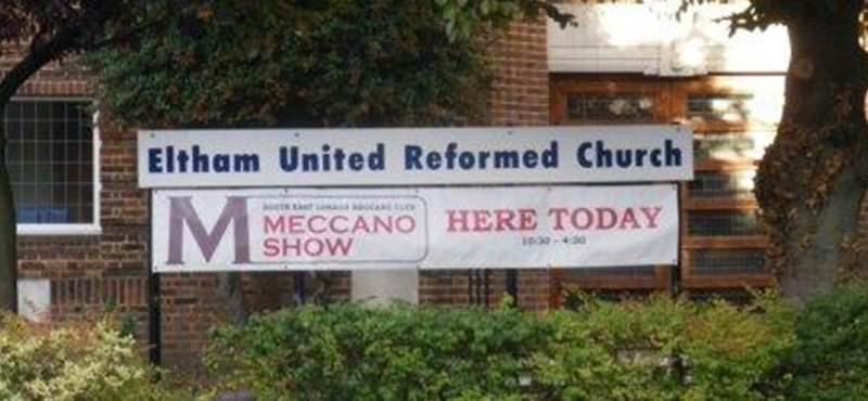 Our new banner outside Eltham URC